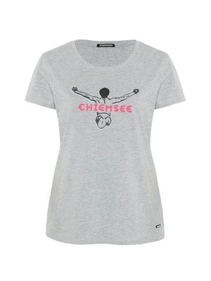 T-shirt z nadrukiem Chiemsee jasnoszary