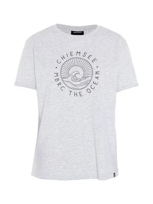 T-shirt z nadrukiem Chiemsee pomarańczowy