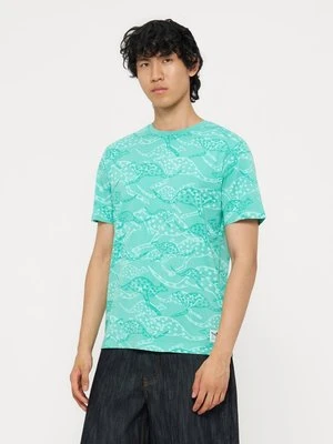 T-shirt z nadrukiem Chiemsee turkusowy