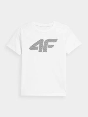 T-shirt z nadrukiem chłopięcy 4F JUNIOR