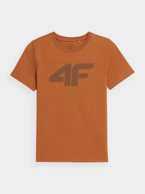 T-shirt z nadrukiem chłopięcy 4F