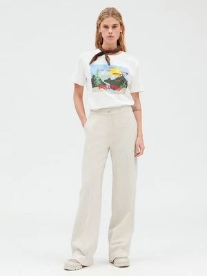 T-shirt z nadrukiem CLAUDIE PIERLOT