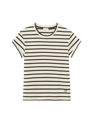 T-shirt z nadrukiem CLAUDIE PIERLOT biały