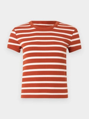 T-shirt z nadrukiem Closed jasnoczerwony