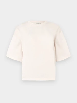 T-shirt z nadrukiem Closed jasnoróżowy