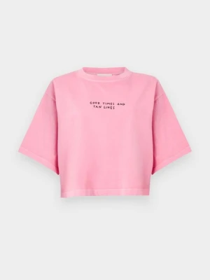 T-shirt z nadrukiem Closed szary