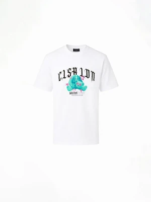 T-shirt z nadrukiem CLOSURE London biały