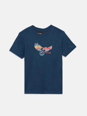 T-shirt z nadrukiem CMP granatowy