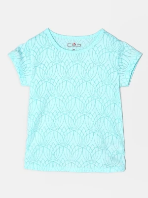T-shirt z nadrukiem CMP turkusowy