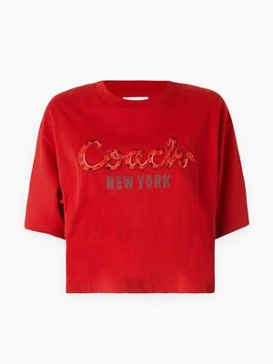 T-shirt z nadrukiem Coach