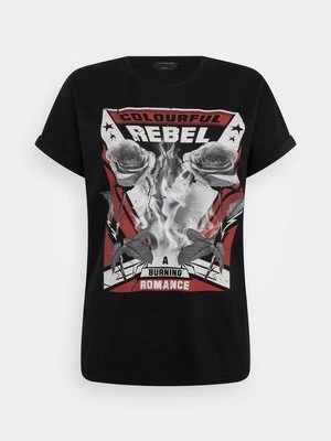 T-shirt z nadrukiem Colourful Rebel
