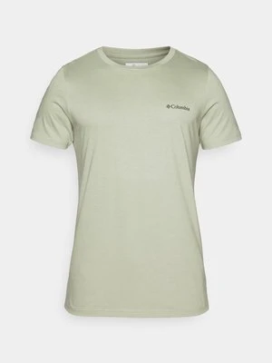 T-shirt z nadrukiem Columbia khaki