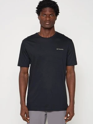 T-shirt z nadrukiem Columbia czarny