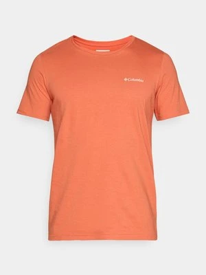 T-shirt z nadrukiem Columbia pomarańczowy