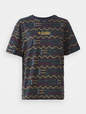 T-shirt z nadrukiem Columbia granatowy