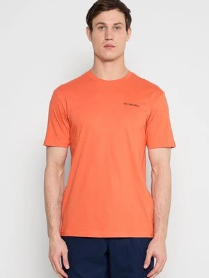 T-shirt z nadrukiem Columbia pomarańczowy