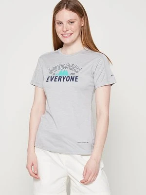 T-shirt z nadrukiem Columbia szary