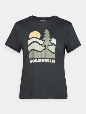 T-shirt z nadrukiem Columbia czarny