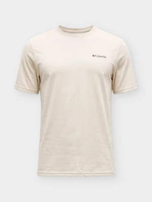 T-shirt z nadrukiem Columbia beżowy