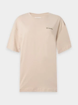 T-shirt z nadrukiem Columbia brązowy
