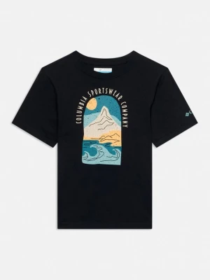 T-shirt z nadrukiem Columbia czarny