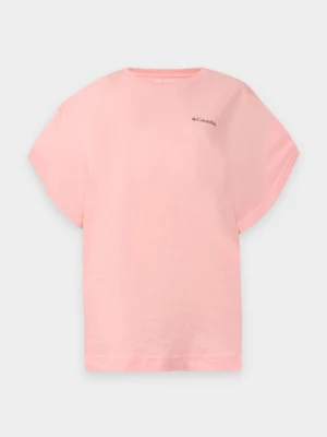 T-shirt z nadrukiem Columbia czerwony