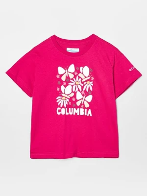 T-shirt z nadrukiem Columbia czerwony
