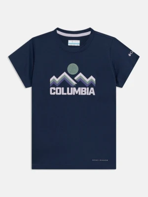 T-shirt z nadrukiem Columbia granatowy