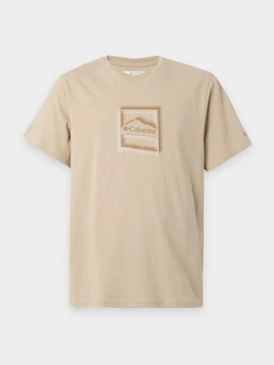 T-shirt z nadrukiem Columbia jasnobrązowy