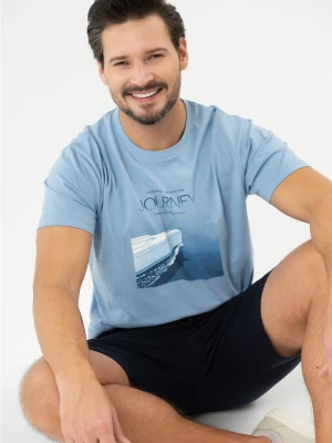 T-shirt z nadrukiem, Comfort Fit, T-SAIL Volcano