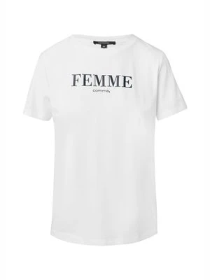 T-shirt z nadrukiem comma mleczny