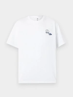 T-shirt z nadrukiem Converse biały