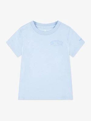 T-shirt z nadrukiem Converse niebieski