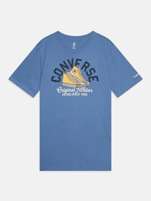 T-shirt z nadrukiem Converse błękit królewski