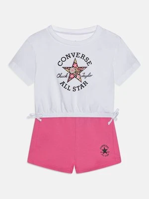 T-shirt z nadrukiem Converse jasnoróżowy