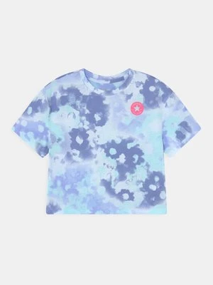 T-shirt z nadrukiem Converse niebieski