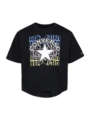 T-shirt z nadrukiem Converse czarny