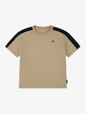 T-shirt z nadrukiem Converse beżowy