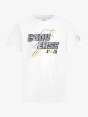 T-shirt z nadrukiem Converse biały