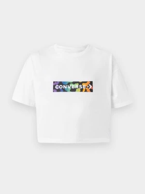 T-shirt z nadrukiem Converse biały