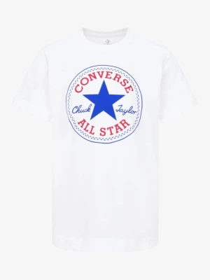T-shirt z nadrukiem Converse biały