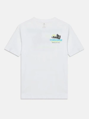 T-shirt z nadrukiem Converse biały