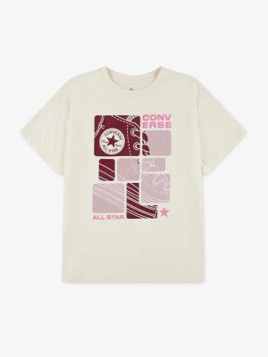 T-shirt z nadrukiem Converse biały
