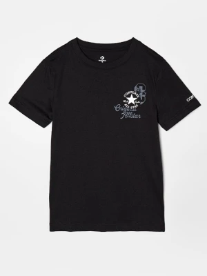 T-shirt z nadrukiem Converse czarny