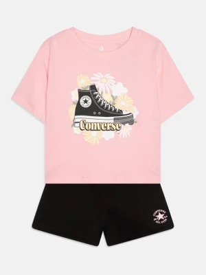 T-shirt z nadrukiem Converse czarny