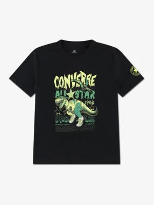 T-shirt z nadrukiem Converse czarny