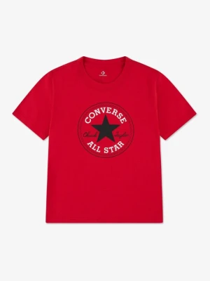 T-shirt z nadrukiem Converse czerwony