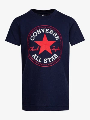 T-shirt z nadrukiem Converse czerwony
