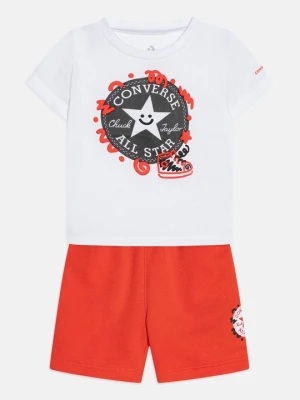 T-shirt z nadrukiem Converse czerwony