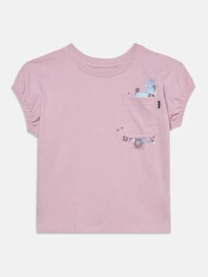 T-shirt z nadrukiem Converse fioletowy